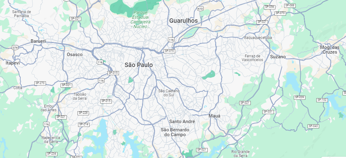 Regiões de atuação